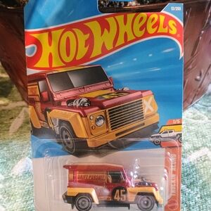Mattel Hot Wheels Red and Yellow Truck